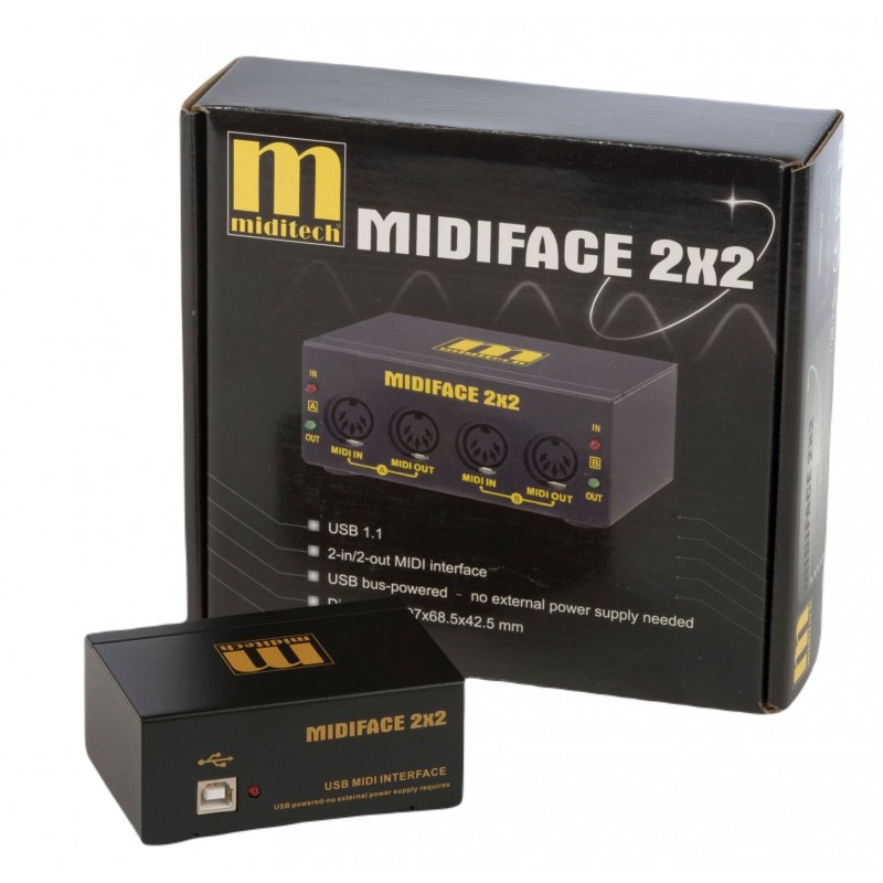 MIDITECH MidiFace 2x2 - interfejs MIDI/USB - 3