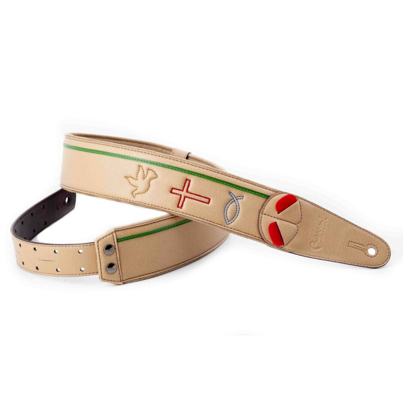 RightOn Miracle beige Mojo - pasek gitarowy - 2 RightOn Miracle beige Mojo - pasek gitarowy - 2