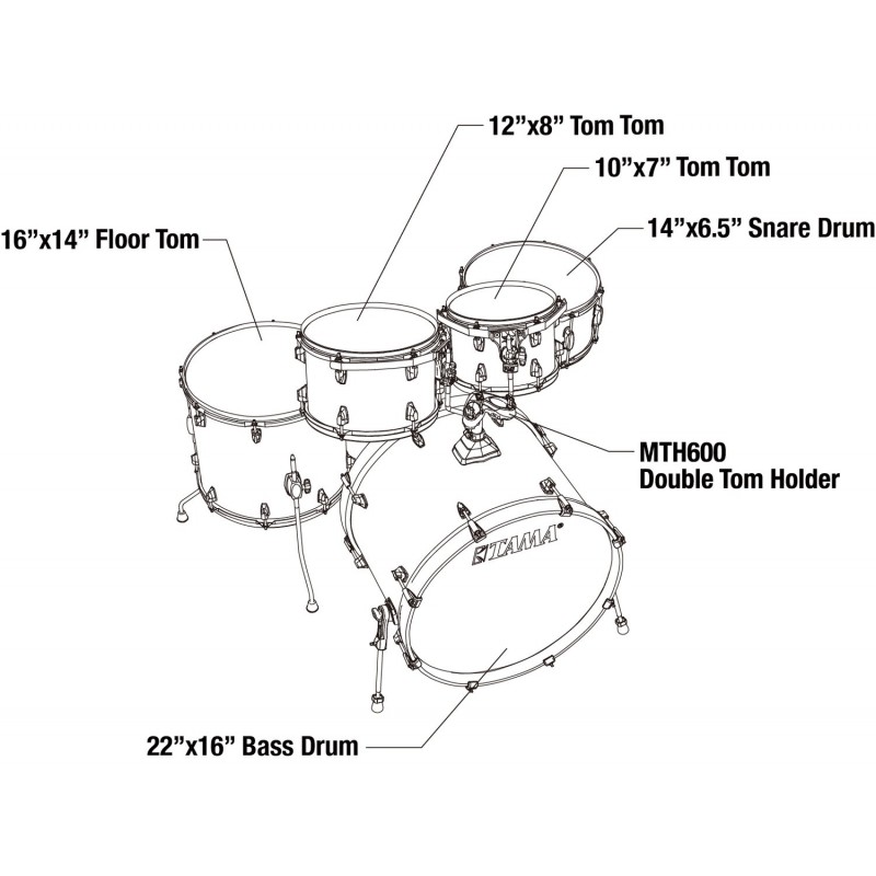 Tama CK52KRS-ICA Zestaw perkusyjny Superstar Classic Shell Kit - 10