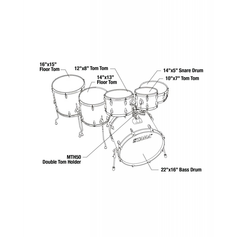 Tama IP62H6W-HLB Zestaw perkusyjny Imperialstar Drumset - 8 Tama IP62H6W-HLB Zestaw perkusyjny Imperialstar Drumset - 8