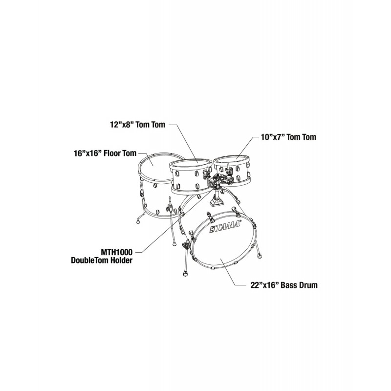 Tama LMP42TLBKSLCO Zestaw perkusyjny Sound Lab Project Shell Kit - 2 Tama LMP42TLBKSLCO Zestaw perkusyjny Sound Lab Project Shell Kit - 2