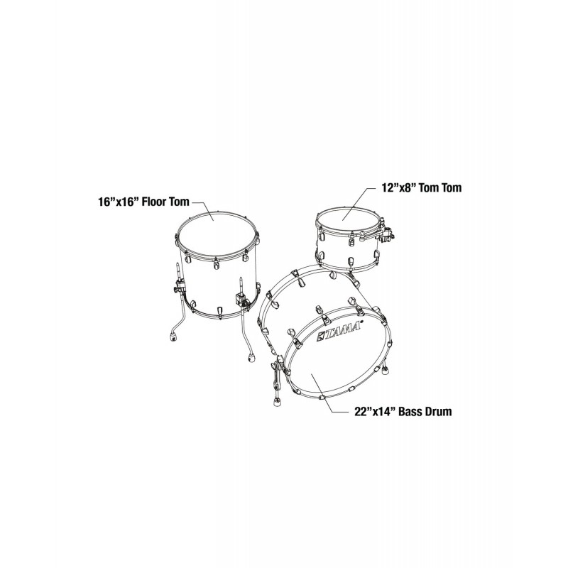 Tama MA32CZBNS-BCS Zestaw perkusyjny Starclassic Maple Shell Kit - 2 Tama MA32CZBNS-BCS Zestaw perkusyjny Starclassic Maple Shell Kit - 2