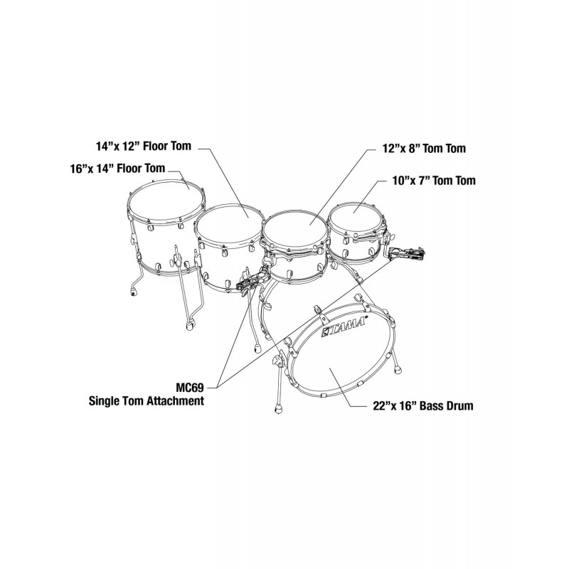 Tama MBS52RZS-MSL Zestaw perkusyjny Starclassic Performer Drum Kit - 12