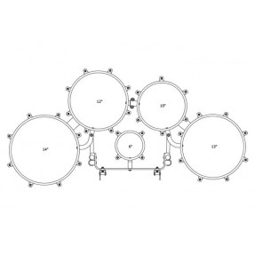 Tama MD60234L-DCF Marszowy bęben tenorowy Fieldstar Rudiment - 6" / 10" / 12" / 13" / 14" - 1