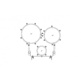 Tama MT602K-SGW Marszowy bęben tenorowy Fieldstar Rudiment - 6" / 10" / 12" - 1