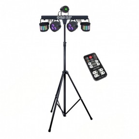 LIGHT4ME Belka LED PAR Derby Laser - zestaw oświetleniowy