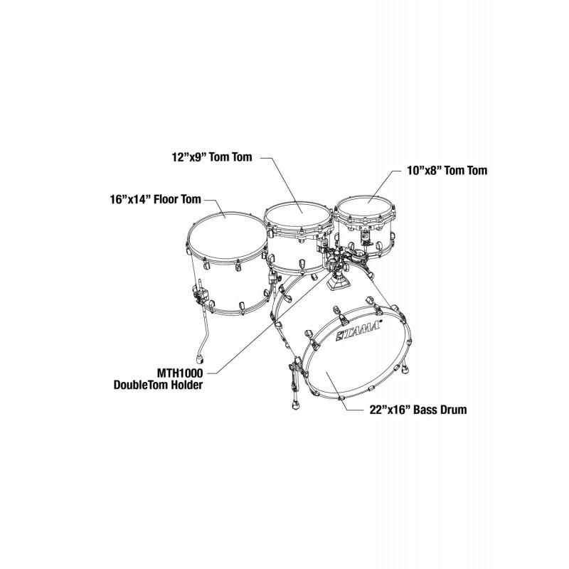 Tama WBR42S-VMP Zestaw perkusyjny Starclassic Ducacover Walnut/Birch Shell Kit - 2 Tama WBR42S-VMP Zestaw perkusyjny Starclassic Ducacover Walnut/Birch Shell Kit - 2
