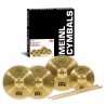 MEINL Cymbals HCS Bonus Pack with 13" Hihat + 14" Crash + 10" Splash - + MEINL Stick & Brush SB106 Hybrid Drumsticks - 1