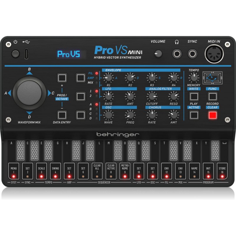 Behringer PRO VS MINI - przenośny syntezator hybrydowy - 1 Behringer PRO VS MINI - przenośny syntezator hybrydowy - 1