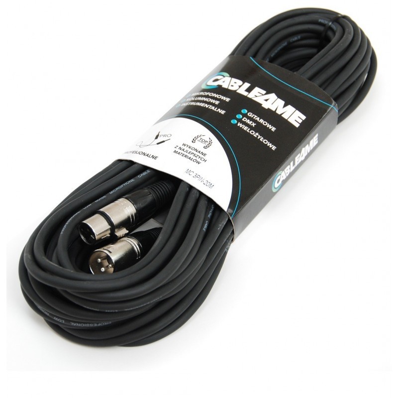 Cable4Me Kabel mikrofonowy XLR/XLR 20m - 1