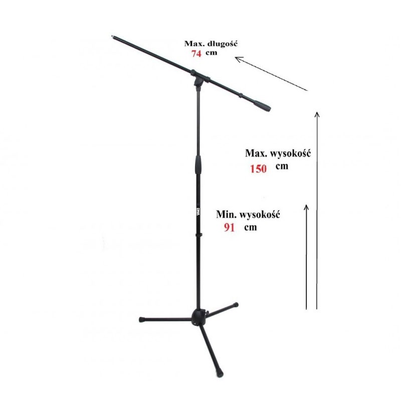 DNA MIC1 statyw mikrofonowy łamany/regulowany - 3