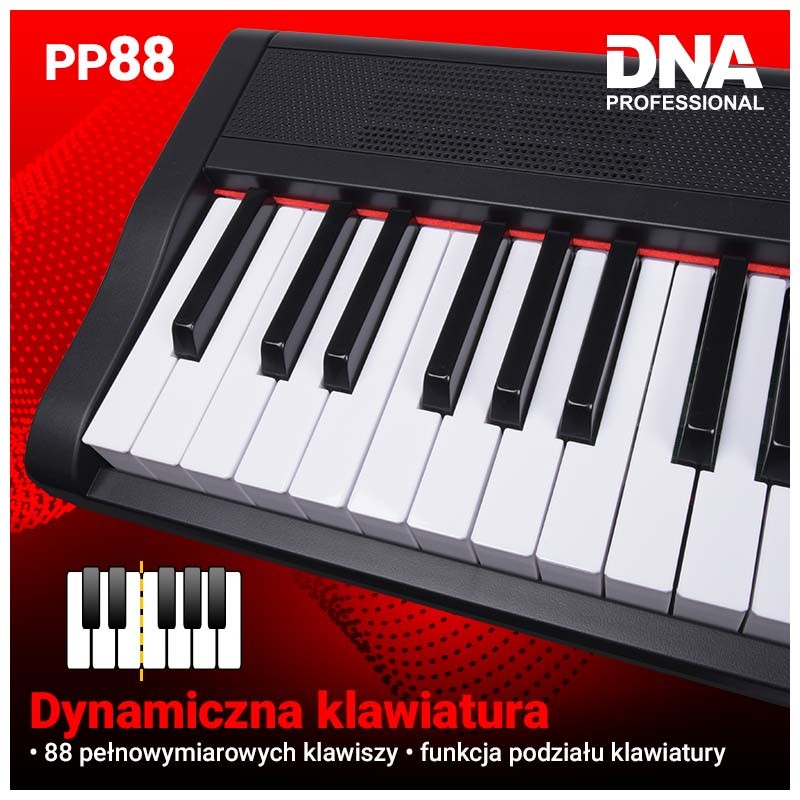 DNA PP 88 pianino cyfrowe/keyboard do nauki - 7