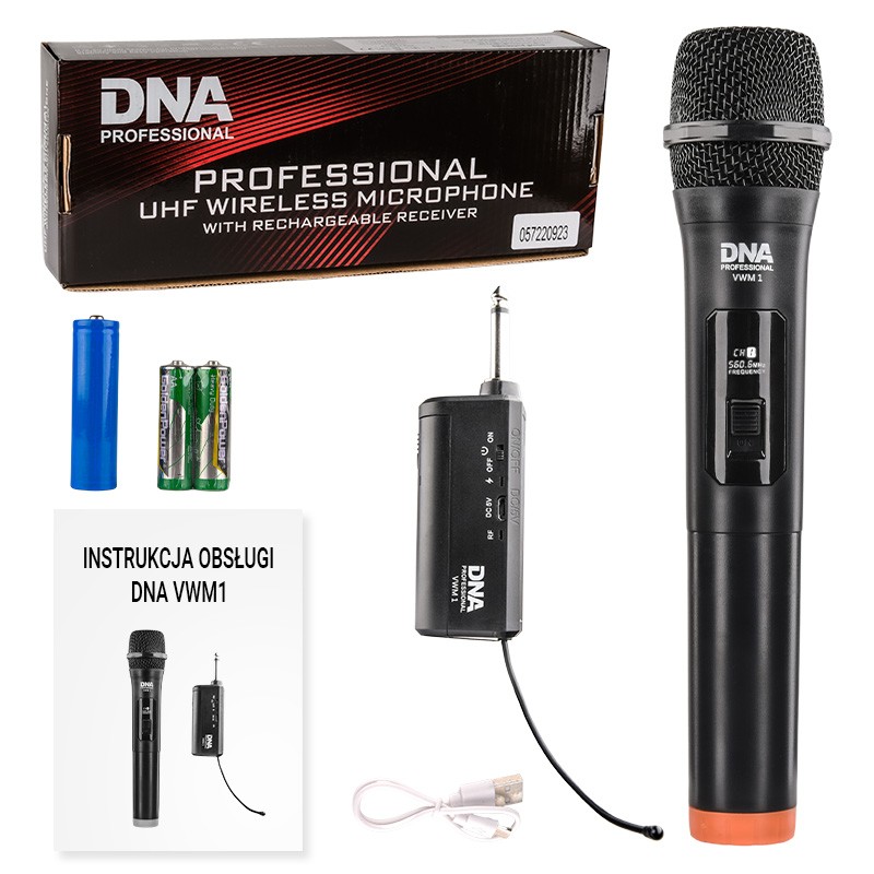 DNA VWM 1 bezprzewodowy mikrofonowy system nagłośnienia 220-280 MHz - 2