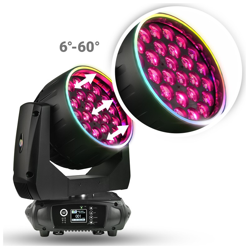 Light4Me VENOM WASH 28x15 RING głowica ruchoma LED - 6