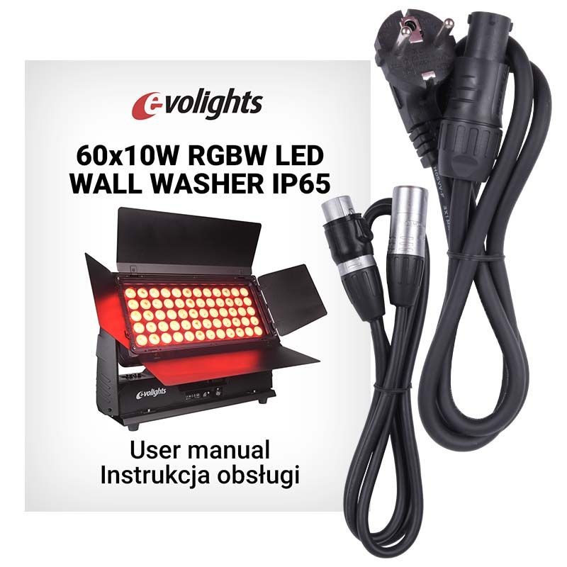 Evolights 60x10w RGBW LED Wall Washer - naświetlacz zewnętrzny IP65 - 11