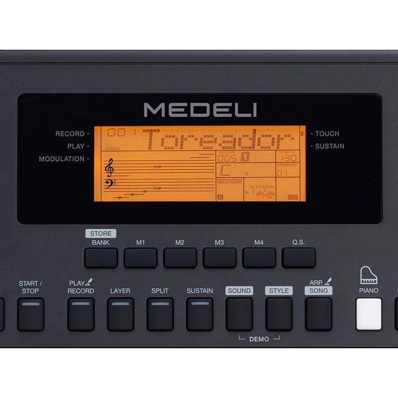 Keyboard Medeli MK200 + statyw + ława + słuchawki - 12
