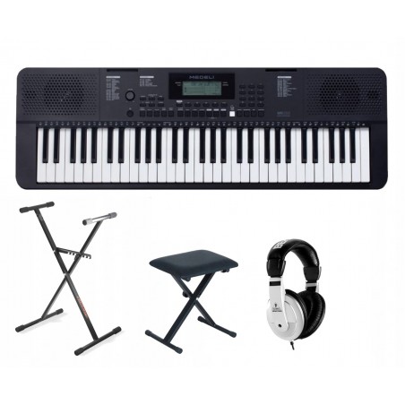 Keyboard Medeli MK100 + statyw + ława + słuchawki - 1