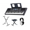 Keyboard Yamaha PSR-E373 + statyw + ława + słuchawki - 1