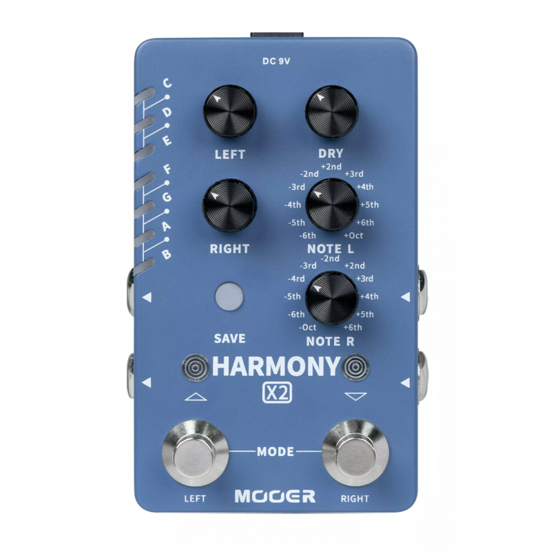 Mooer Harmony X2 Dual Channel Harmony Effects Pedal - Efekt gitarowy - 1 Mooer Harmony X2 Dual Channel Harmony Effects Pedal - Efekt gitarowy - 1