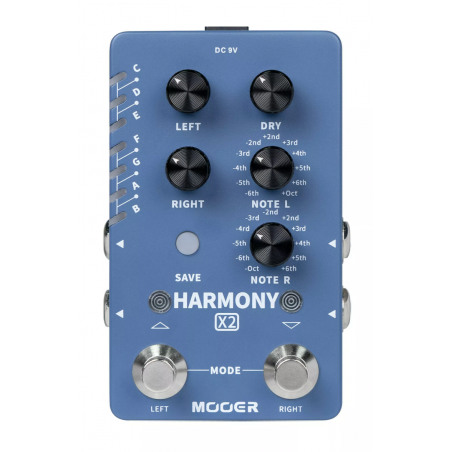 Mooer Harmony X2 Dual Channel Harmony Effects Pedal - Efekt gitarowy - 1