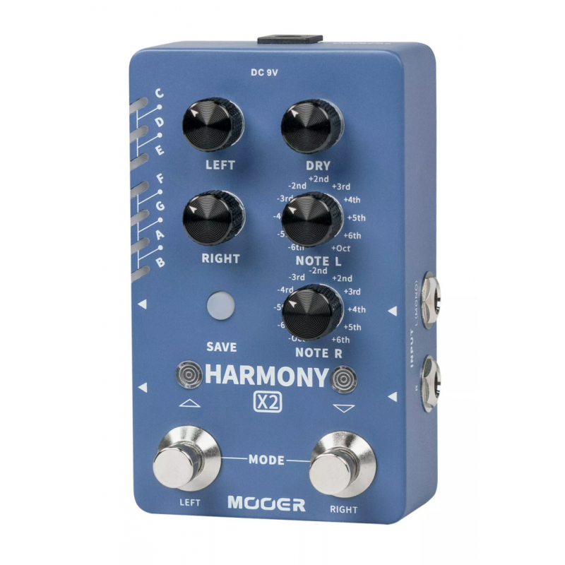 Mooer Harmony X2 Dual Channel Harmony Effects Pedal - Efekt gitarowy - 3