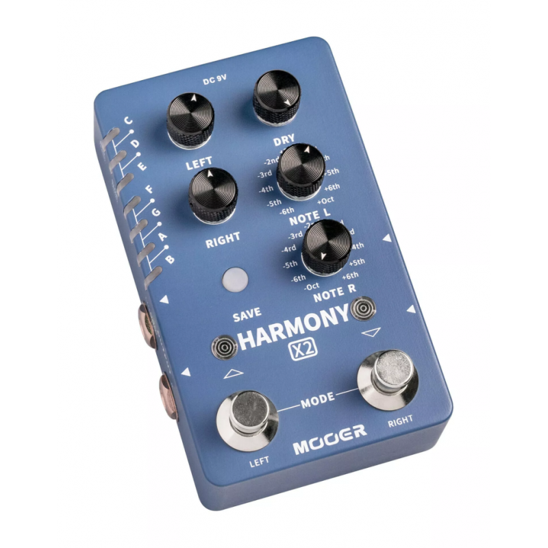 Mooer Harmony X2 Dual Channel Harmony Effects Pedal - Efekt gitarowy - 5