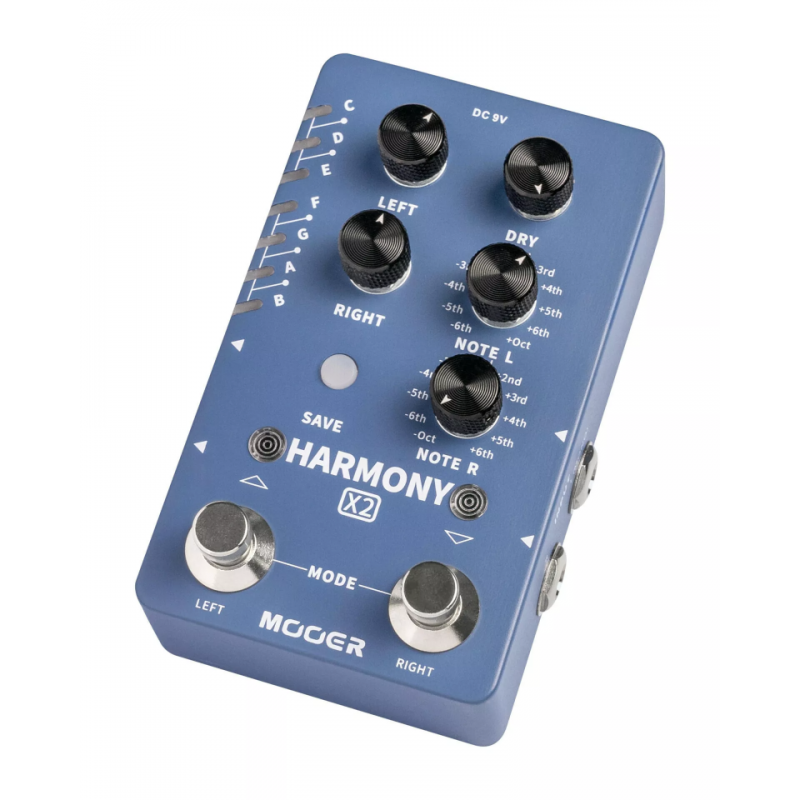 Mooer Harmony X2 Dual Channel Harmony Effects Pedal - Efekt gitarowy - 6 Mooer Harmony X2 Dual Channel Harmony Effects Pedal - Efekt gitarowy - 6