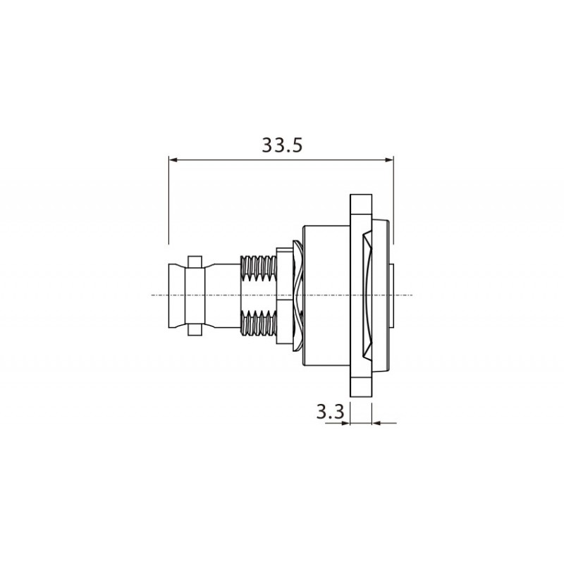 Gniazdo tablicowe dwustronne typu BNC Roxtone RAB75D - 4