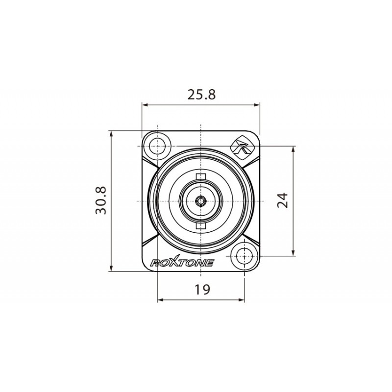 Gniazdo tablicowe dwustronne typu BNC Roxtone RAB75D - 5