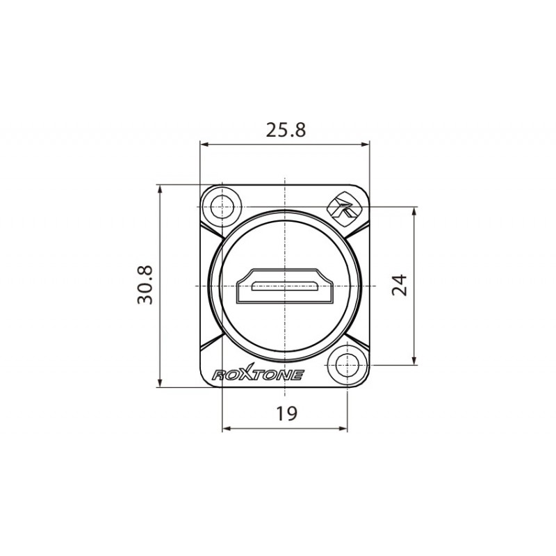 Gniazdo typu HDMI Roxtone RAH14D - 4