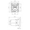 Gniazdo typu RJ45 CAT6 Roxtone RAD-C6A-IDC - 5