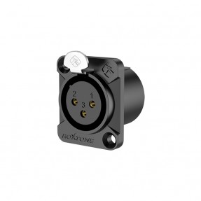 Gniazdo XLR tablicowe panelowe Roxtone RX3FD-BG - 1