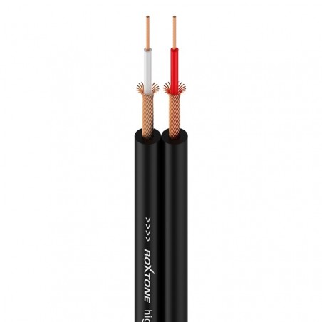 Kabel audio 2 x 0.14 mm² Roxtone AC010-100m-BK - 1