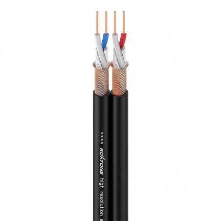 Kabel audio 2 x 0.14 mm² Roxtone AC020-100m-BK - 1