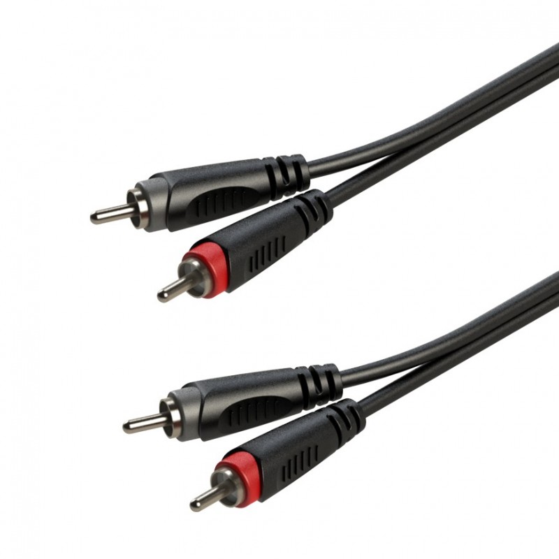 Kabel audio 2 x Wtyk RCA / 2 x Wtyk RCA 1m Roxtone RACC130L1 - 1