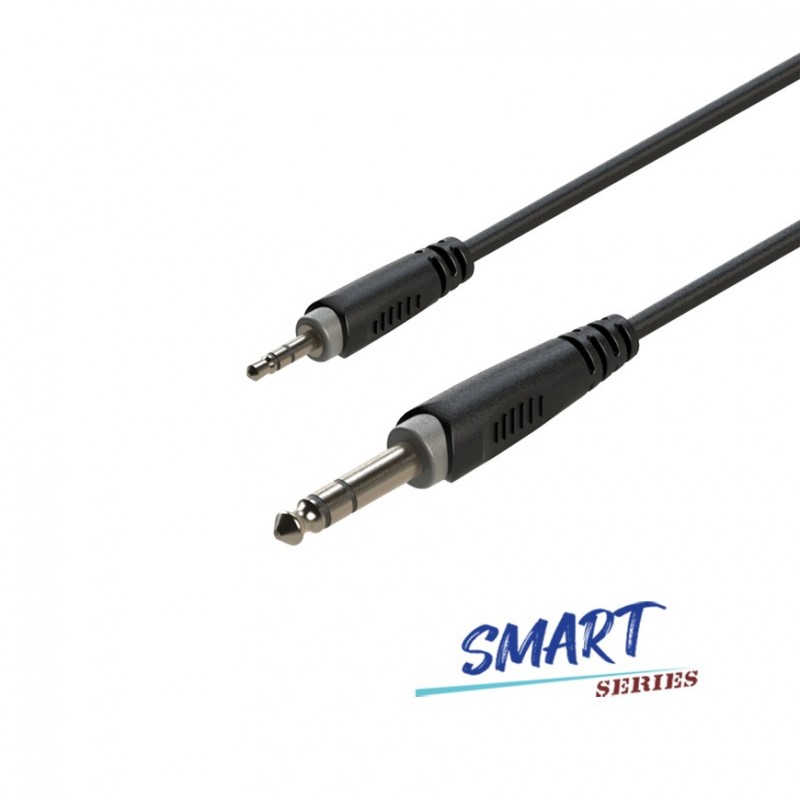Kabel audio Jack 3.5mm stereo / Jack 6.3mm stereo 3m Roxtone SACC280L3 - 1 Kabel audio Jack 3.5mm stereo / Jack 6.3mm stereo 3m Roxtone SACC280L3 - 1