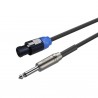 Kabel głośnikowy 2 x 1,0mm² Złącze głośnikowe / Jack 6.3mm 10m Roxtone SSSJ210L10 - 1 Kabel głośnikowy 2 x 1,0mm² Złącze głośnikowe / Jack 6.3mm 10m Roxtone SSSJ210L10 - 1
