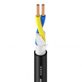 Kabel głośnikowy 2 x 1,5mm² 100m Roxtone SC020B-100-BK - 1