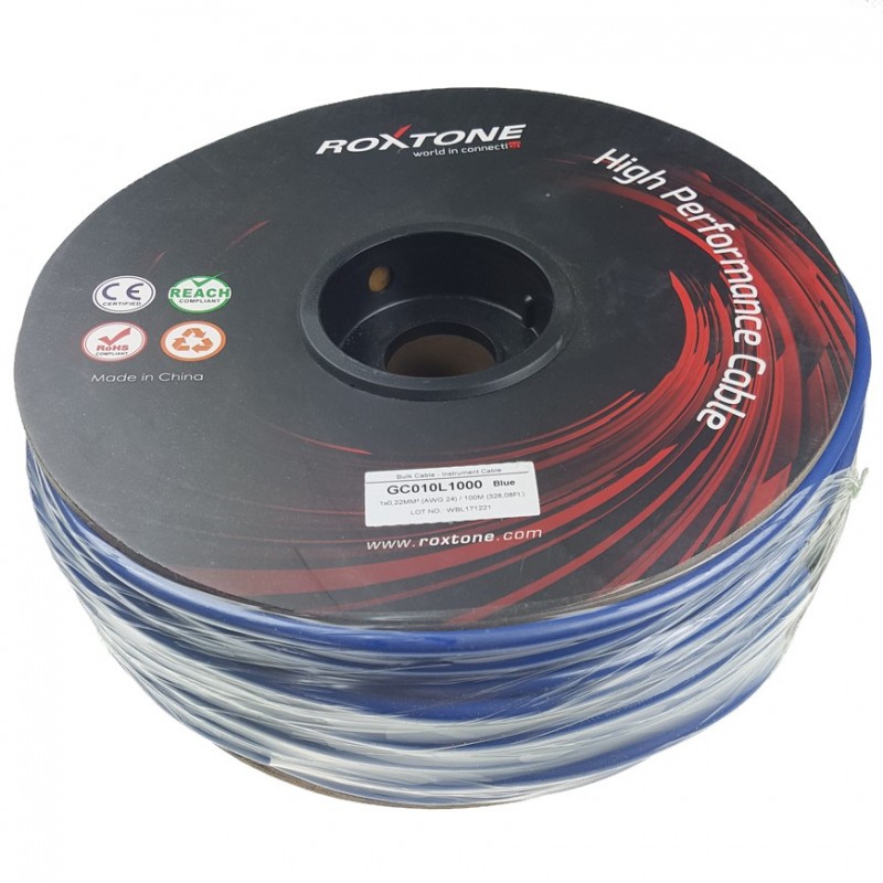 Kabel instrumentalny Roxtone GC010-100m-BL - 4 Kabel instrumentalny Roxtone GC010-100m-BL - 4