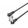 Kabel instrumentalny Wtyk Kątowy Jack 6.3mm 30cm Roxtone FPJJ100L0003 - 1 Kabel instrumentalny Wtyk Kątowy Jack 6.3mm 30cm Roxtone FPJJ100L0003 - 1