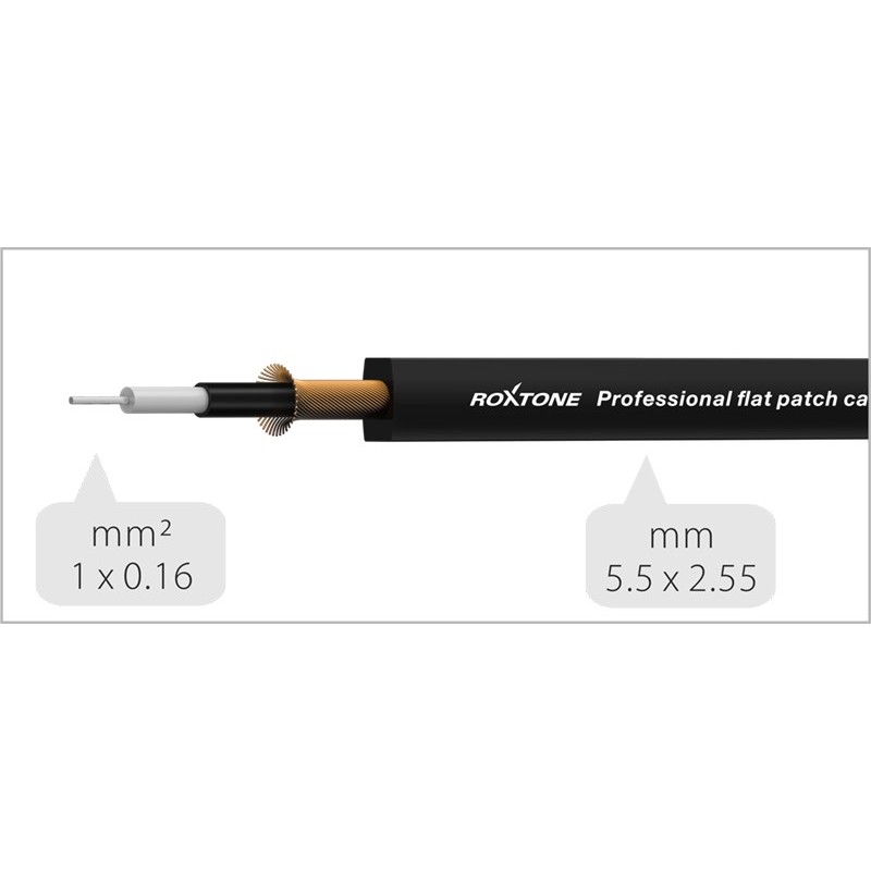 Kabel instrumentalny Wtyk Kątowy Jack 6.3mm 30cm Roxtone FPJJ100L0003 - 3 Kabel instrumentalny Wtyk Kątowy Jack 6.3mm 30cm Roxtone FPJJ100L0003 - 3