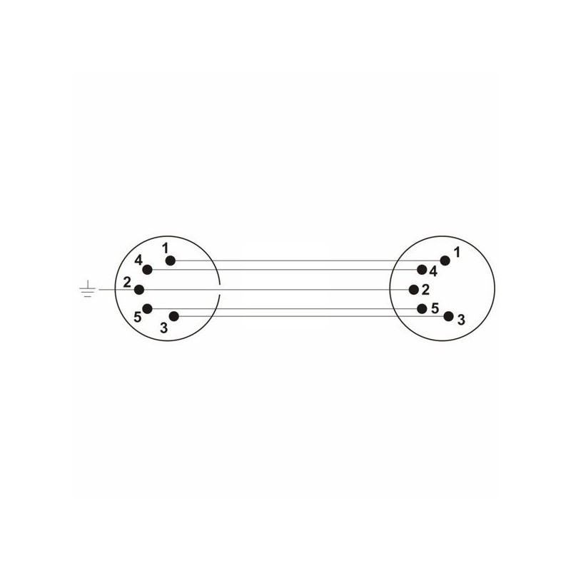 Kabel midi 2 x DIN 5-PIN 5m Roxtone SMDC100L5 - 3 Kabel midi 2 x DIN 5-PIN 5m Roxtone SMDC100L5 - 3