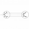 Kabel midi 2 x DIN 5-PIN 5m Roxtone SMDC100L5 - 3 Kabel midi 2 x DIN 5-PIN 5m Roxtone SMDC100L5 - 3