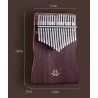 Kalimba 17 ton Hluru KS17-Walnut - 2