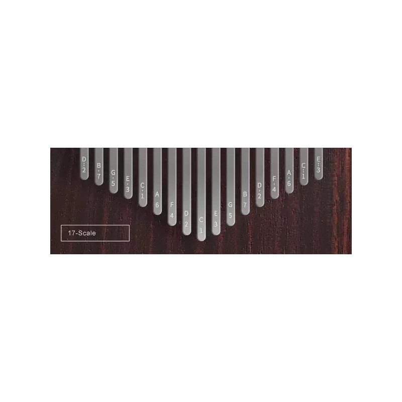 Kalimba 17 ton Hluru KS17-Walnut - 3