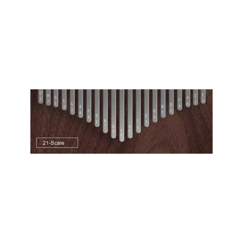 Kalimba 21 ton Hluru KY21-BlackWalnut - 5