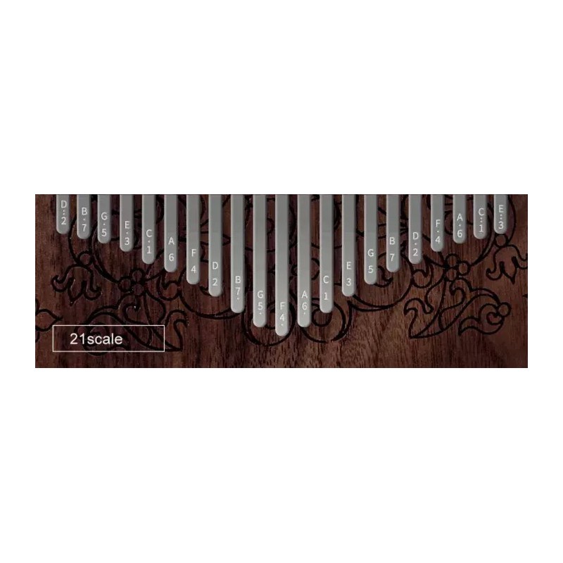 Kalimba 21 ton Hluru KZ21-BlackWalnut - 3