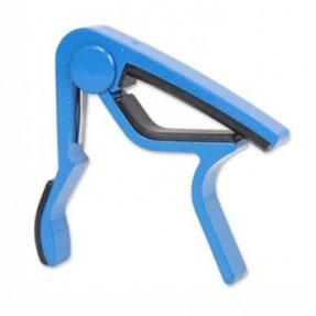 Kapodaster do gitary akustycznej elektrycznej JEREMI AU10 niebieski - 1