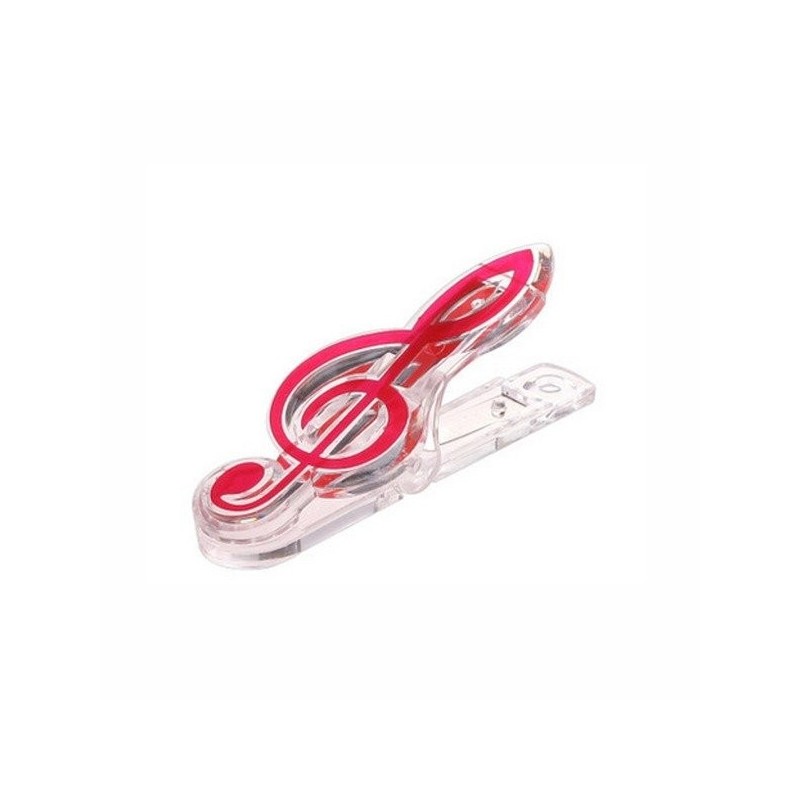 Klips do papieru nut Kera-Audio CLIP CLEF żółty - 2 Klips do papieru nut Kera-Audio CLIP CLEF żółty - 2