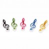 Klips do papieru nut Kera-Audio CLIP CLEF żółty - 6 Klips do papieru nut Kera-Audio CLIP CLEF żółty - 6